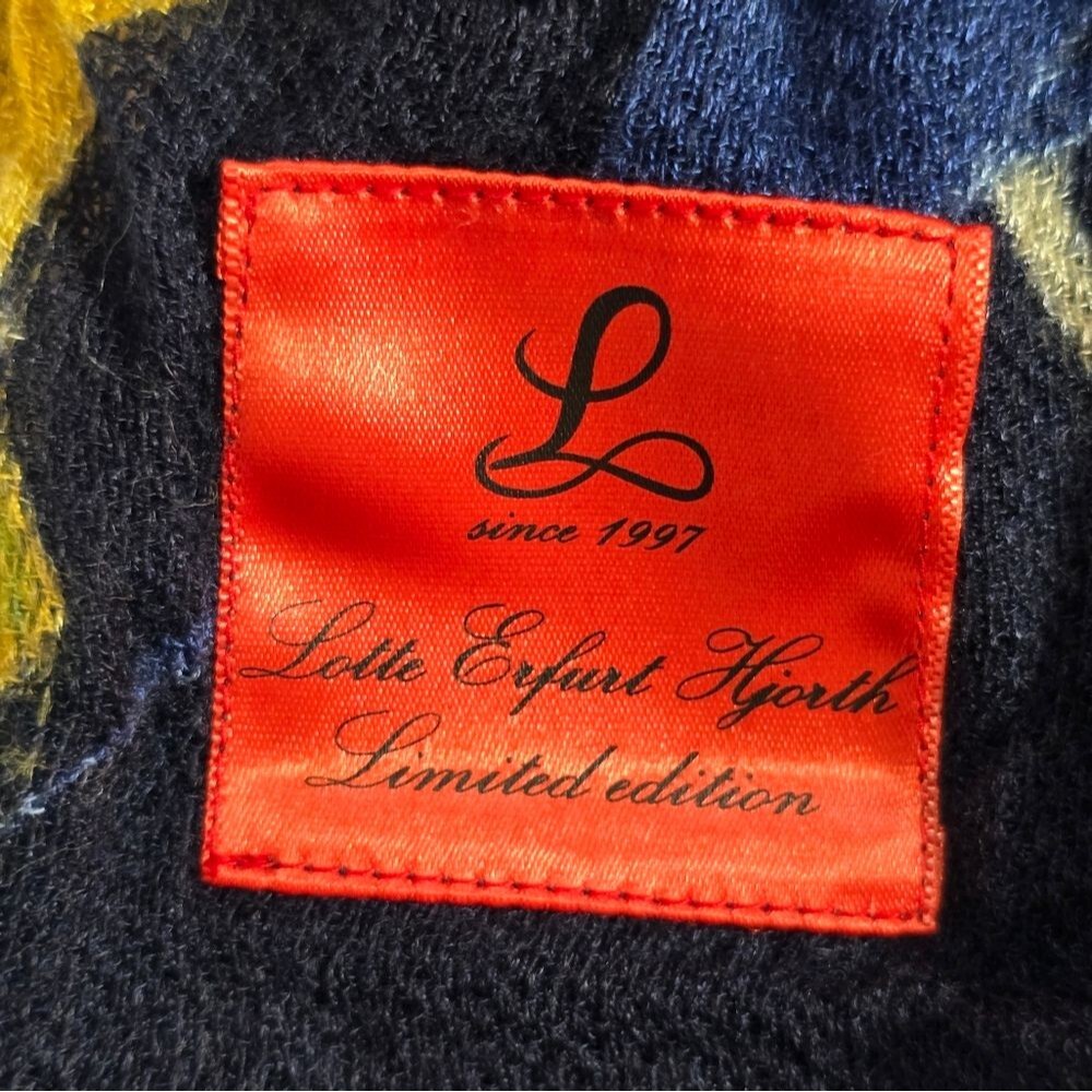 Anthropologie Lotte Erfurt Hjorth Limited Edition Blue Gold Sequin Scarf - Picture 5 of 7